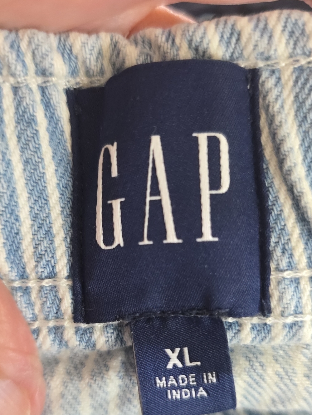 @Gap Horseshoe Easy Striped Mid Rise Jeans Size XL Wide Leg - Picture 10 of 11